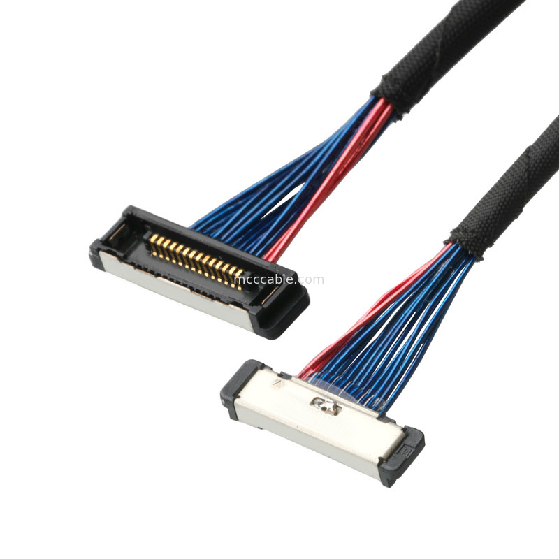 Kabel Koaksial Mikro 20380 Konektor 20380-R14T-06 0.4mm Pitch 14P konektor