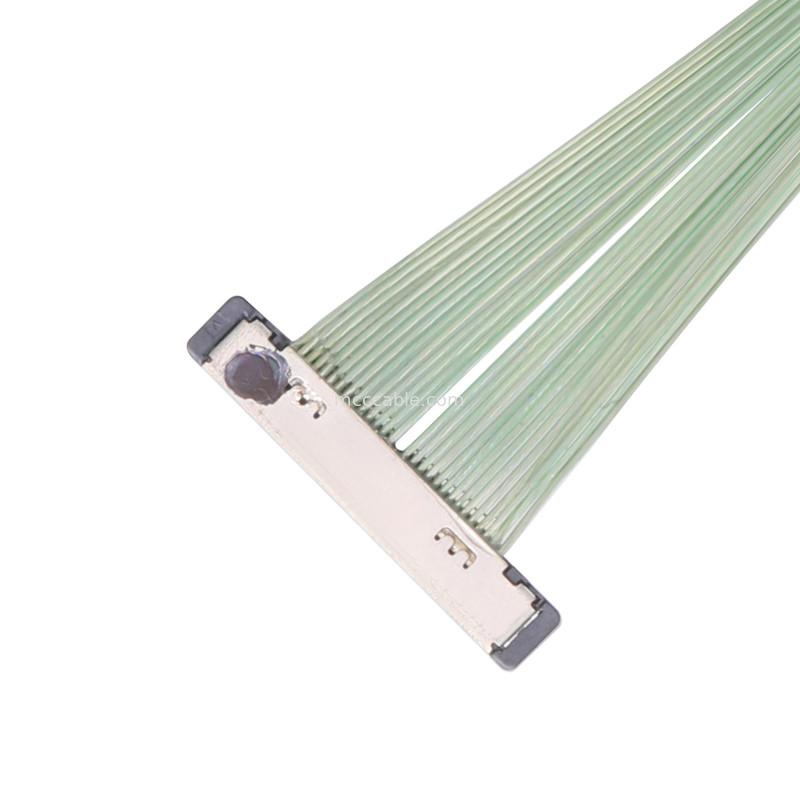 Kabel Koaksial Mikro 20380 50P Konektor 20380-050T-06 Lvds 0.4mm Pitch
