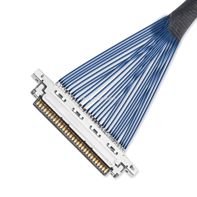 Kabel Koaksial Mikro LVDS Panjang Khusus 0.4mm 20453z-030 SD hingga 20347 Dengan Kunci Mekanis