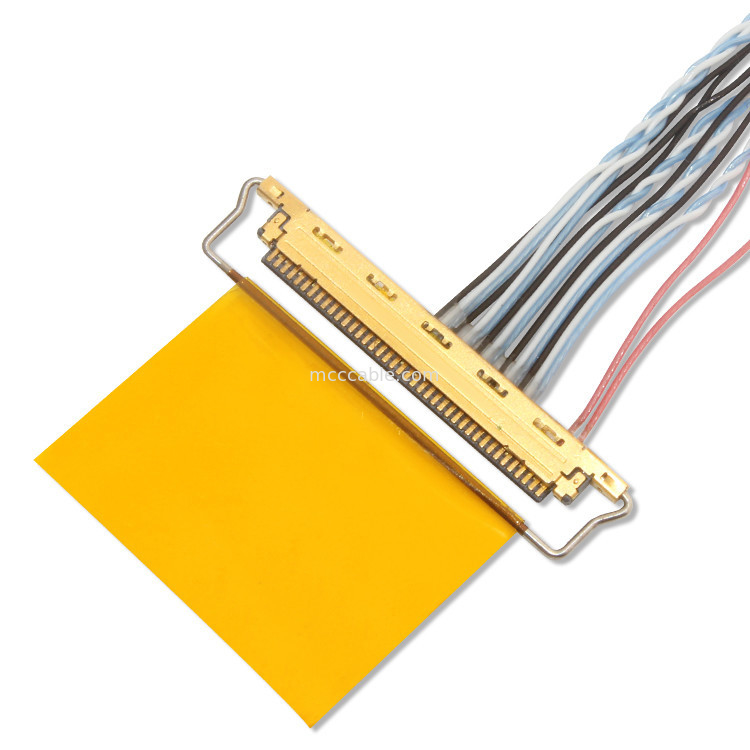 1.25mm 0.5mm Lvds Koaksial Kabel Df13 30ds 1.25 Untuk 20453-240T-03 0.5mm pitch