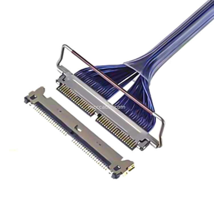 Hd Micro Coaxial Cable 30P 20728 20777-030t-01 0,4 mm pitch Konektor mikro-koaksial tipe perkawinan horizontal