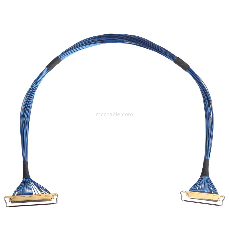 20453-240t-03 Untuk 20453-230t-03 30P 40P 0.5mm Pitch 36AWG Lvds Kabel Majelis
