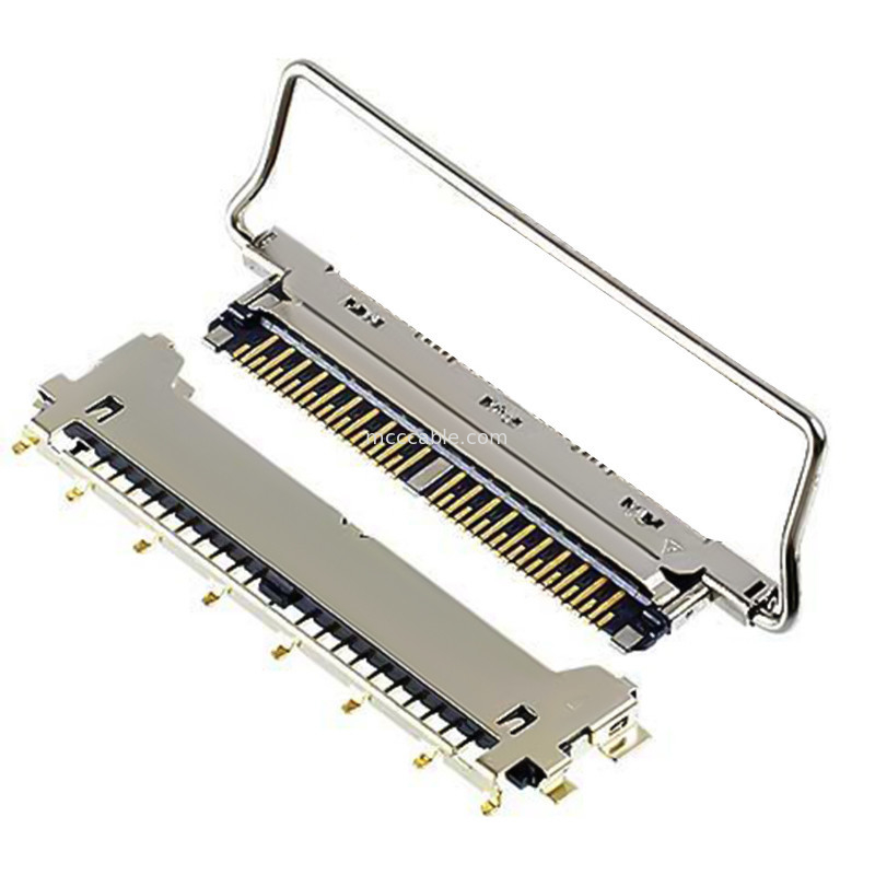 Kabel 40P Tanpa Tutup 20978-040T-01 40pin konektor lvds 0,25 mm pitch, Jenis pasang horizontal