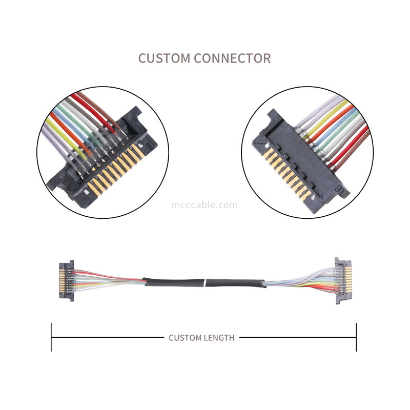 Konektor Kabel Coaxial Lvds Untuk Monitor Lcd DW-5 20598-010T-02 Pitch 0,5mm 10 Pin