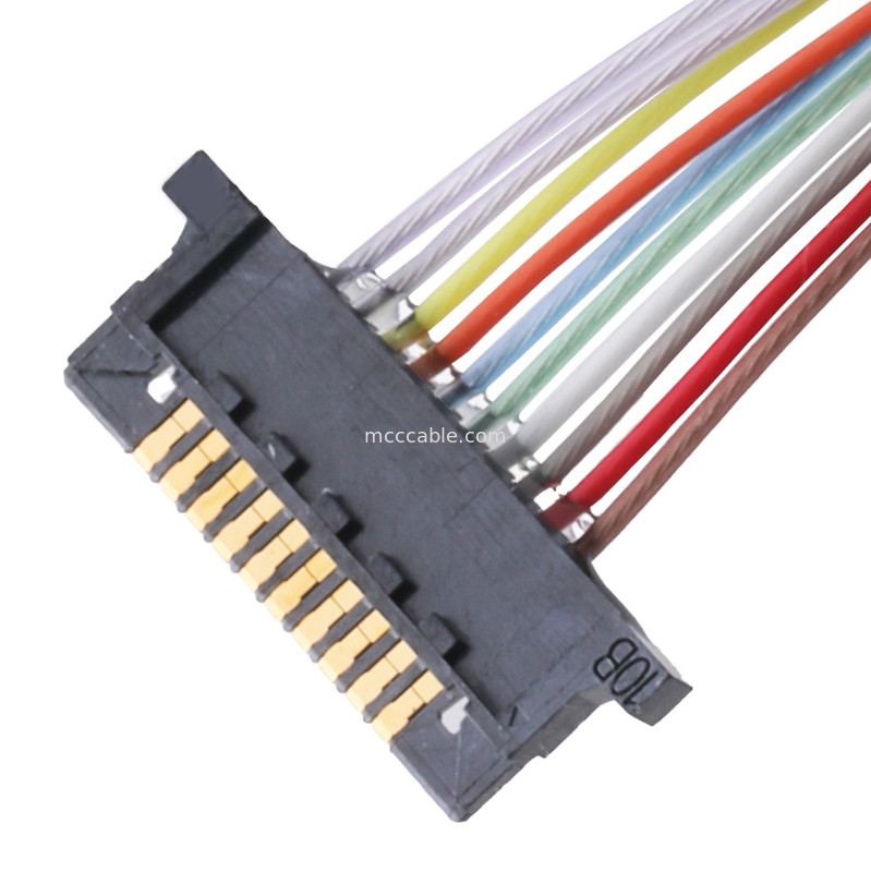 Konektor Kabel Coaxial Lvds Untuk Monitor Lcd DW-5 20598-010T-02 Pitch 0,5mm 10 Pin