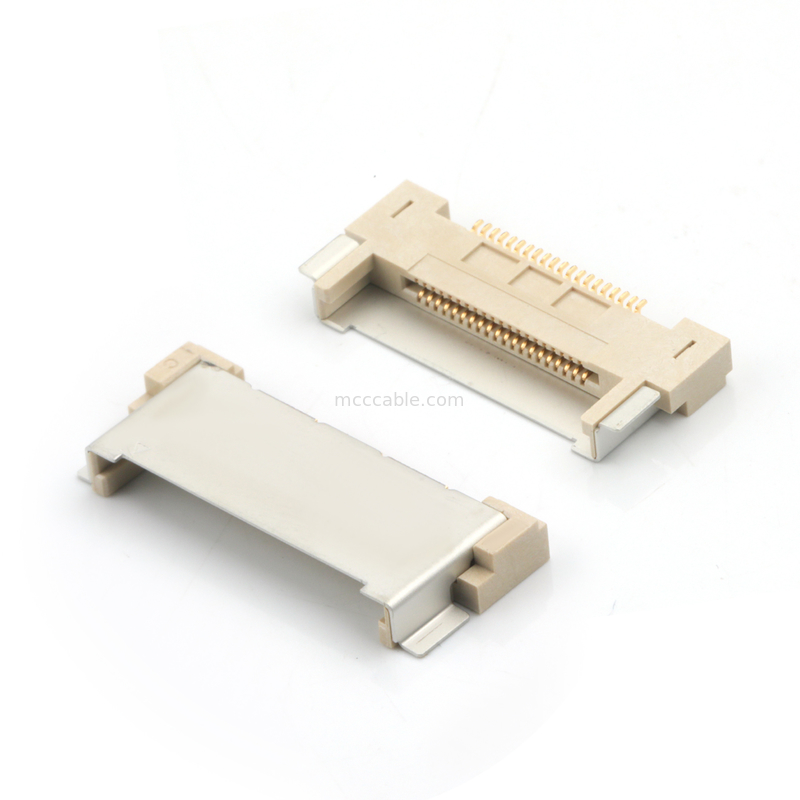 Kabel LVDS 20143-020E-20F Konektor kabel udara mikro koaksial 0.5mm Pitch Untuk peralatan elektronik
