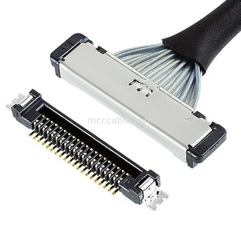 SS 20380-R20T-06 Receptacle Plug konektor kabel koaksial mikro lvds 20 pin kabel konektor