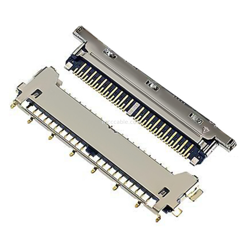 jenis konektor lvds 40 pin konektor lvds 20977-040T 040E 01 Tipe kawin horisontal Konektor mikro-koaksial