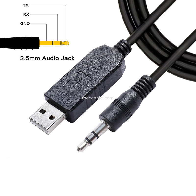 FTDI Chip TTL-232R-3V3-AJ USB Ke TTL Serial Kabel 3,5mm 2,5mm Audio Jack Spesifikasi Custom Harness