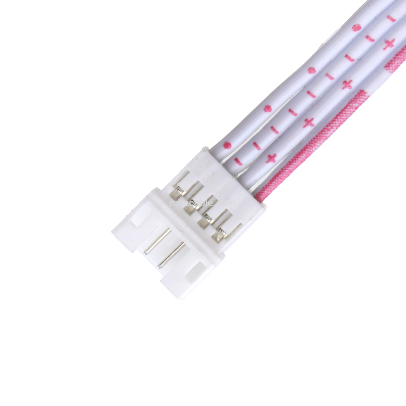 4 pin pria ke wanita kabel pita fleksibel datar konektor LHE untuk proyek audio teknik elektronik