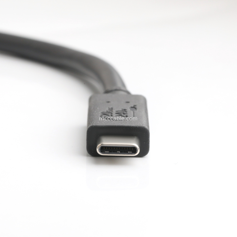 Kabel USB4 8K 240W 20Gbps Kabel USB4 kelas industri kecepatan transmisi ultra tinggi super cepat pengisian