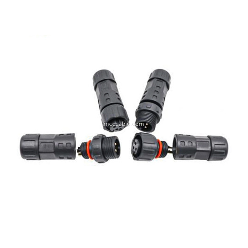 Kelas industri Waterproof 8 Pin Connector Bulat M12 Wanita Cable cetakan lvds tampilan konektor