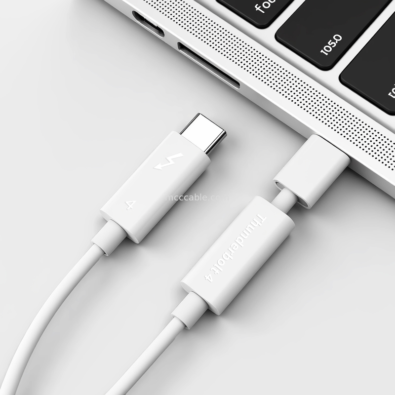 Thunderbolt 4 kecepatan 40 Gbps, mendukung layar 4K ganda atau 8K tunggal