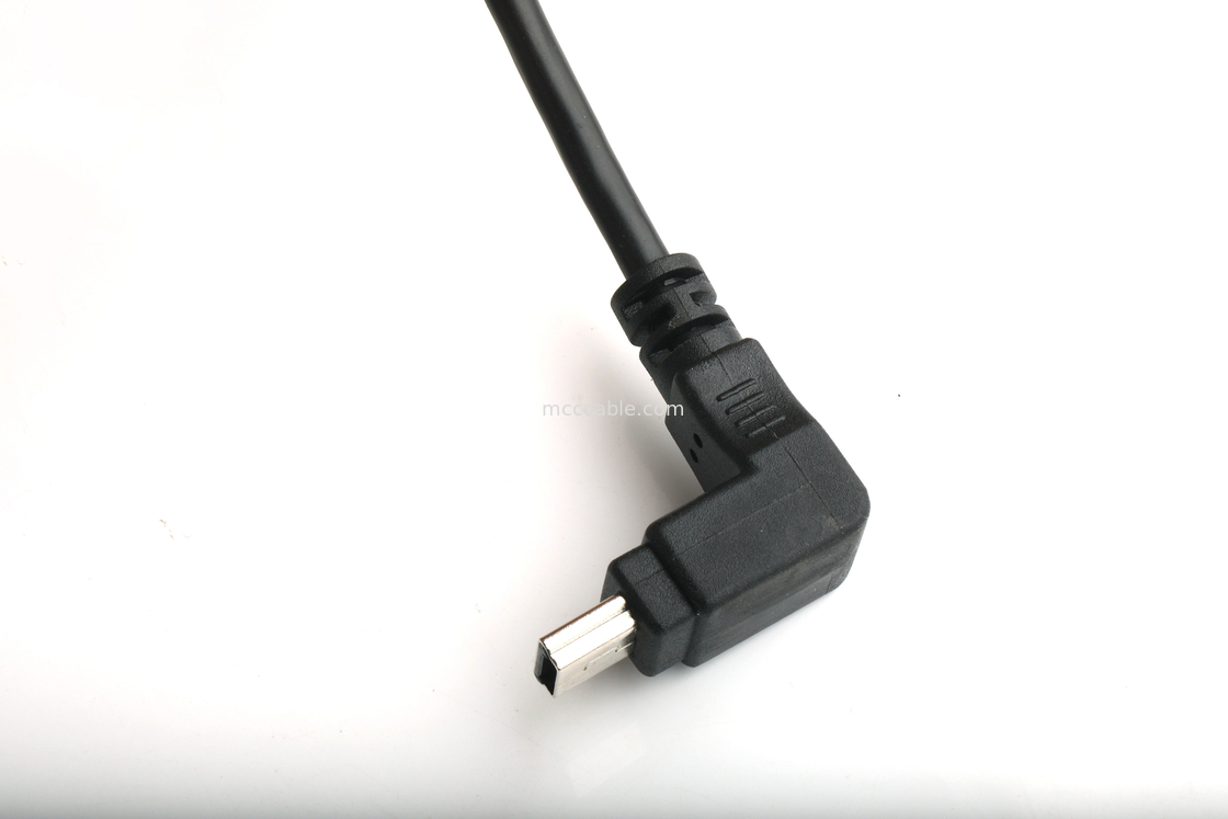 TYPE B FEMALE PANEL MOUNT adaptor ke USB MINI-B laki-laki sudut atas WTH cetakan