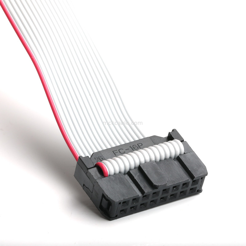 DP2.54-1×16P ke IDC2.54 2×8P Ribbon Kabel Majelis