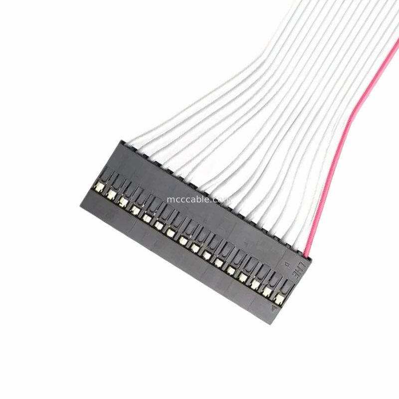 DP2.54-1×16P ke IDC2.54 2×8P Ribbon Kabel Majelis
