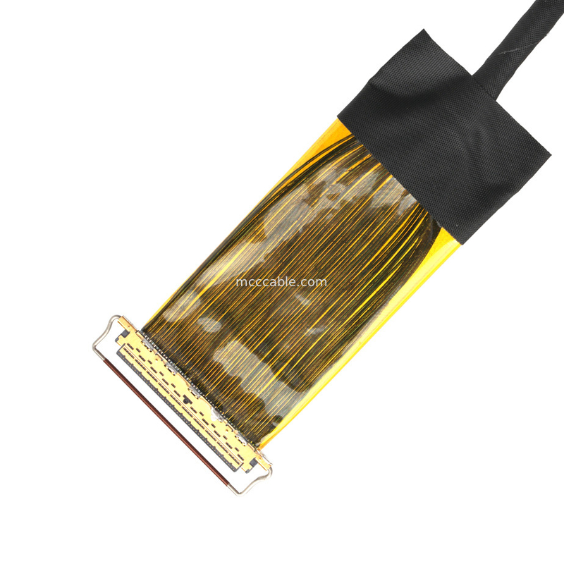Pengumpulan Kabel Mikrokoaxial 50 Pin dengan Kabel Terlindung AWG38 untuk Data Berkecepatan Tinggi