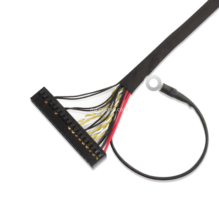 Perakitan Kabel 30 Pin LVDS, Kabel Lvds 51 Pin FI X30HL-B Untuk Panel Lcd