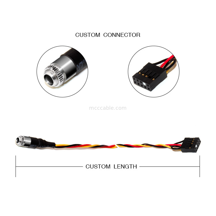 10POS 2.54 MM PITCH Molex 22-55-2101 HEADER 3.5 MM PANEL MOUNT AUDIO JACK