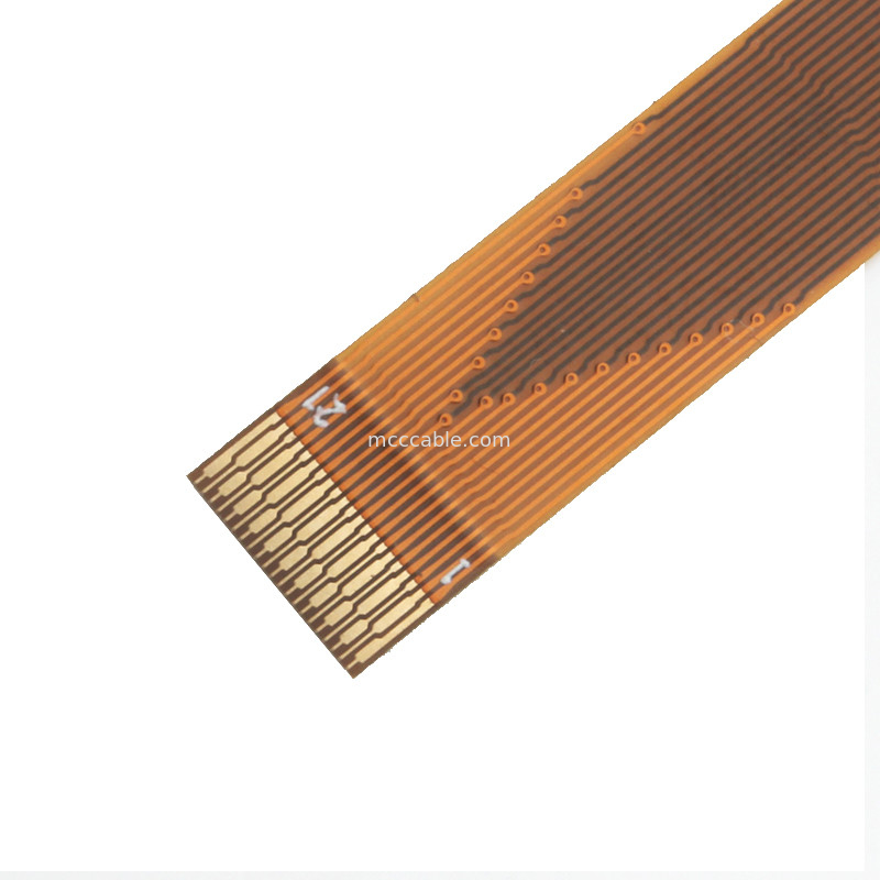 21 pin FFC FPC Cable, FPC Flexible Flat Cable 0.3mm Pitch konektor layar lvds