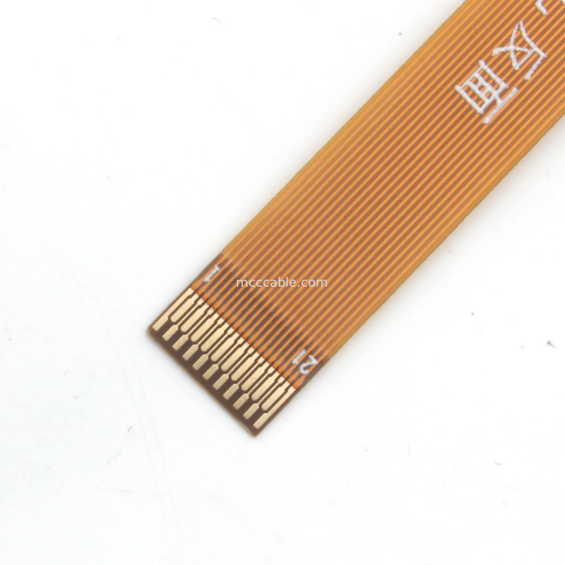 21 pin FFC FPC Cable, FPC Flexible Flat Cable 0.3mm Pitch konektor layar lvds