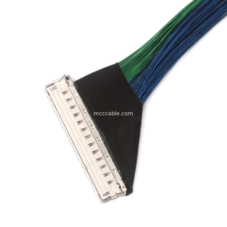 40P 20847 3427 20848 20849 20846 Kabel Koaksial Mikro 0.5mm Pitch 40Pin Untuk Sinyal Antarmuka Headset Vr