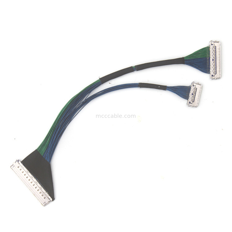 40P 20847 3427 20848 20849 20846 Kabel Koaksial Mikro 0.5mm Pitch 40Pin Untuk Sinyal Antarmuka Headset Vr