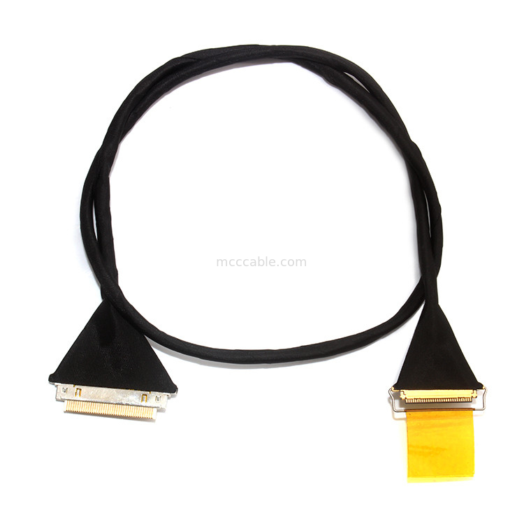 Lvds edp kabel kabel lcd Aces 50204 030 Untuk 20453-230t 30 pin 0.4mm LVDS Kabel perakitan