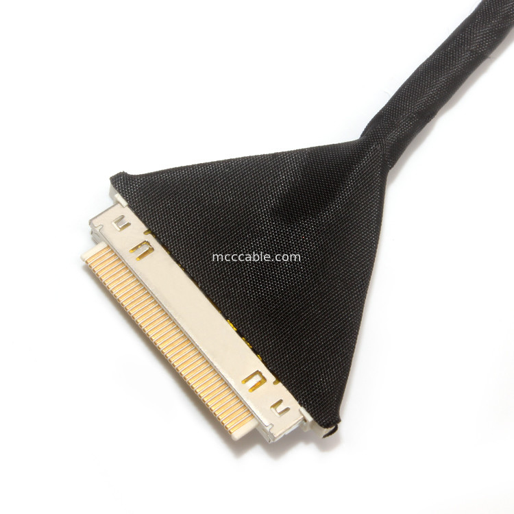 Lvds edp kabel kabel lcd Aces 50204 030 Untuk 20453-230t 30 pin 0.4mm LVDS Kabel perakitan