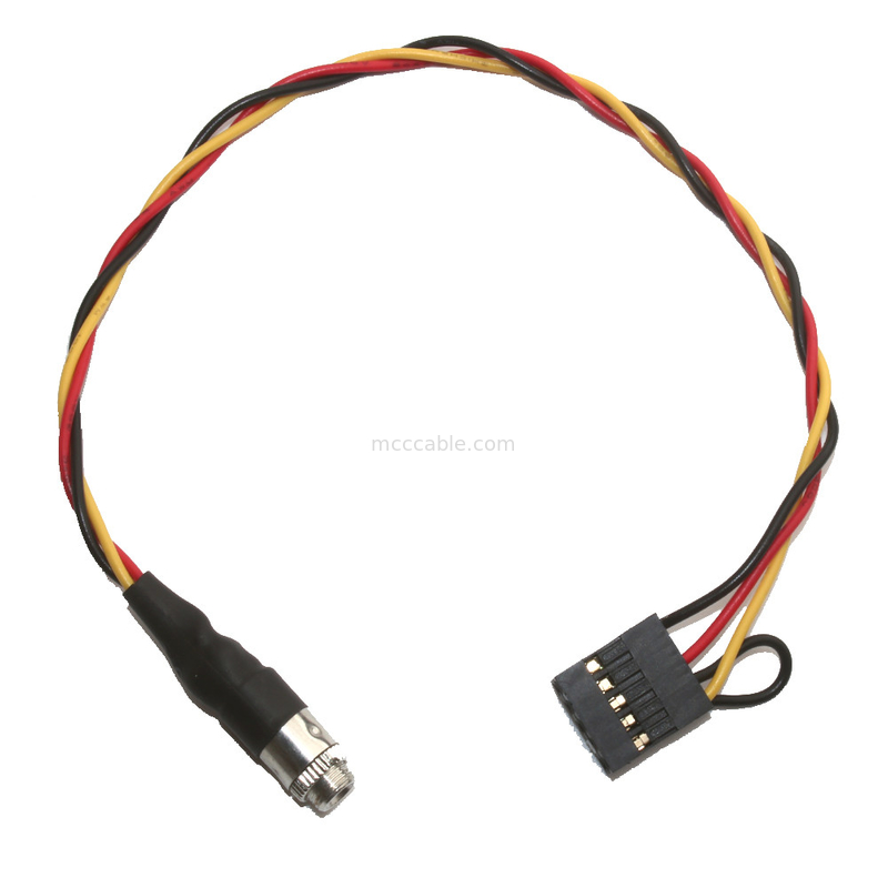 Molex 22 55 2101 Custom Cable Harness 2.54mm Pitch 3.5mm Panel Mount Jack Audio