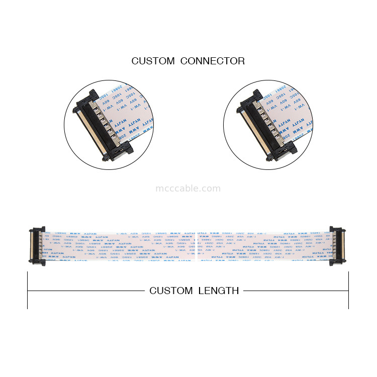 16 Pin FFC FPC Cable 0.5 Pitch Tipe A 20628 80C 60V VW 1 konektor layar lvds