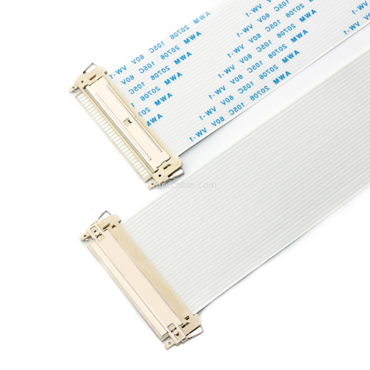 FI X30HL FFC FPC Cable, LVDS FFC Cable JAE Untuk Layar Monitor LCD