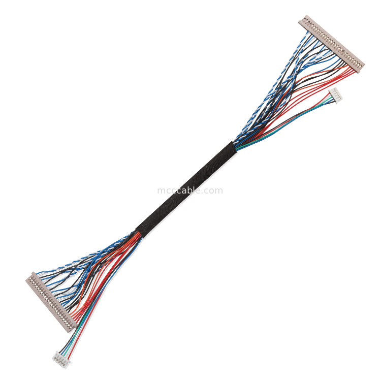 250V 20 Pin Kabel Lvds  Df14 Ke Df14 Untuk Laptop konektor display lvds