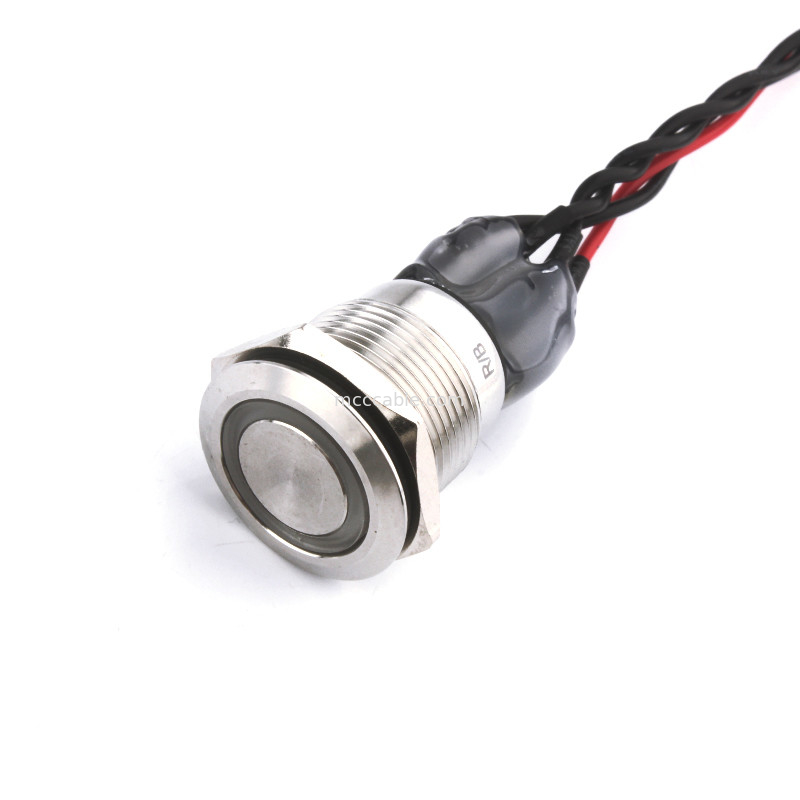 Bulgin Mpi002 28 D4 Merah Biru Led Kabel Saklar Daya Untuk Rl Ke Molex 50579402
