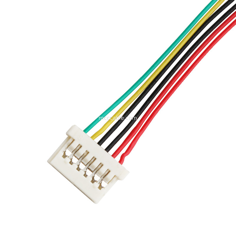 6DS 1.25mm Pitch  DF14 Lvds Majelis Kabel Crimping 6 Pin konektor layar lvds