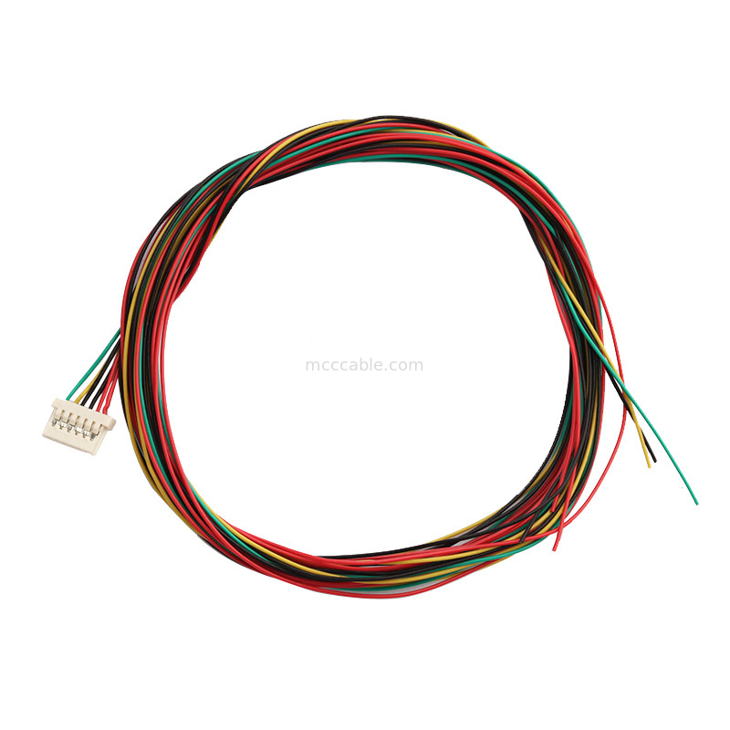 6DS 1.25mm Pitch  DF14 Lvds Majelis Kabel Crimping 6 Pin konektor layar lvds