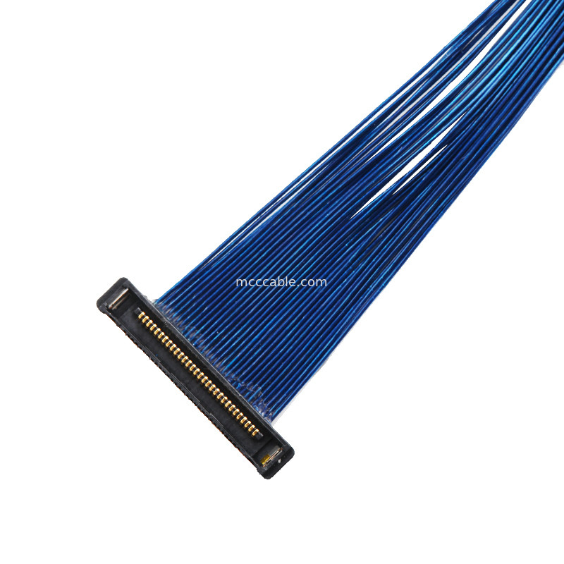 30 Pin EDP  Micro Coaxial Cable Assembly 20380-R30T-06 konektor layar lvds