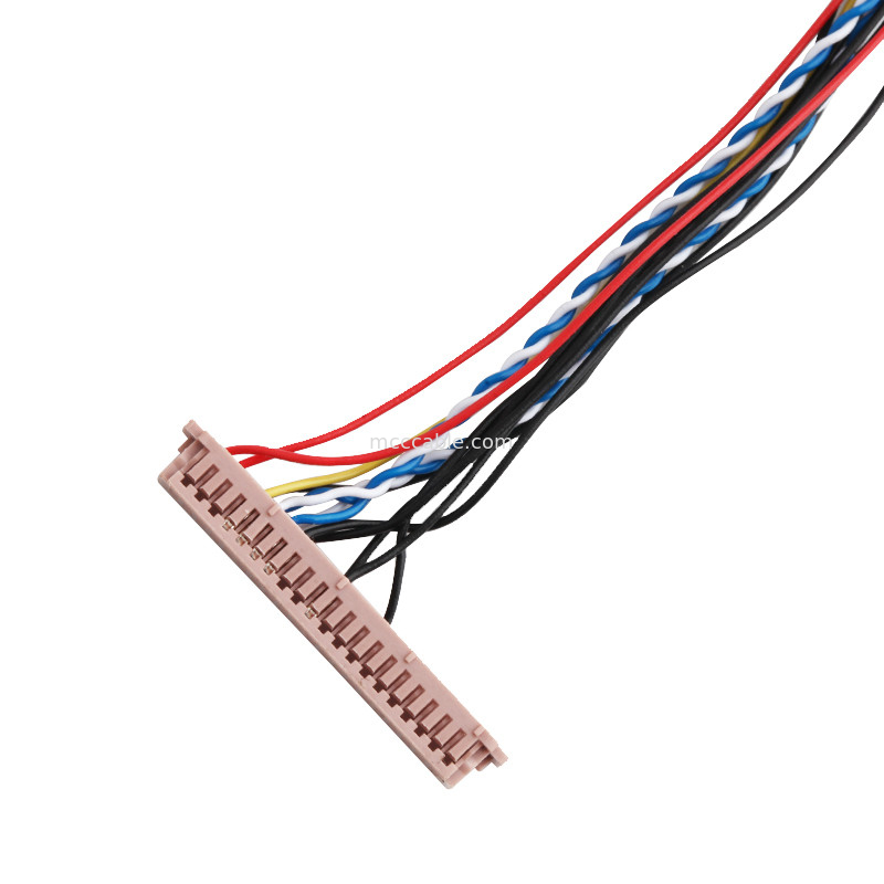 ISO14001 Lvds Lcd Cable Assembly 20453-230T Ke PH2.0 PHR-6P 1255H-2
