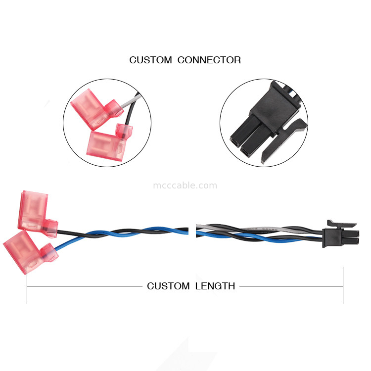 MOLEX 430250408 TO TE 2-520129-2 Rakitan Kabel Daya 3.0 4 Pin Panjang 100mm
