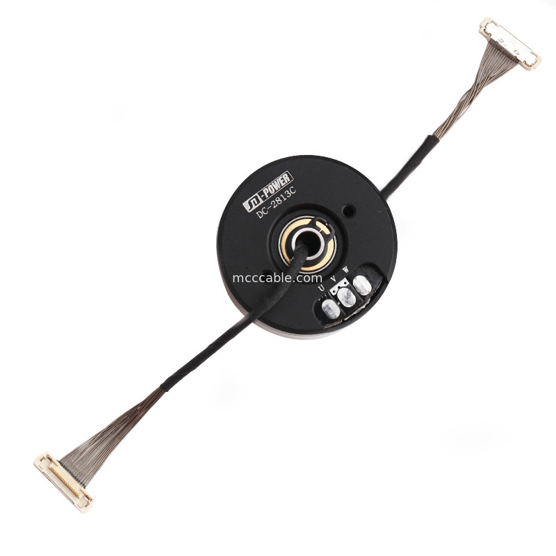 Kustom DF36C-15P-0.4SD Ke DC-2813C Wire Harness Kabel EDP LVDS Untuk Kamera Gimbal