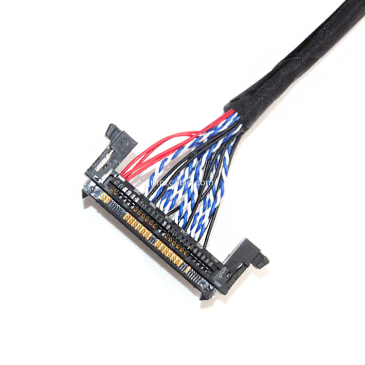 26AWG Lcd LVDS Cable Assembly 1.0mm Pitch JAE Fix-30ssl-Hf Ke  Df13 EDP