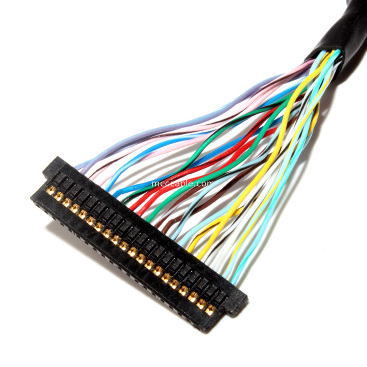Konektor LCD Rakitan Kabel LVDS 1.0mm Pitch 32AWG  DF13-20DS-1.25C