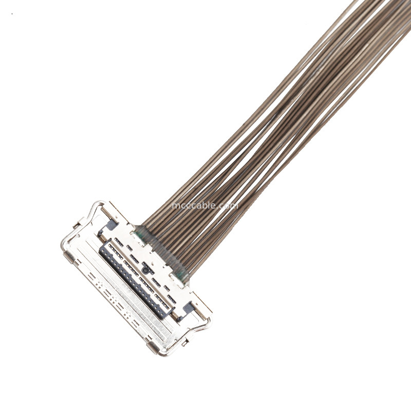 0.4mm Pitch LVDS EDP Cable  20679-20p konektor layar Micro Coaxial lvds