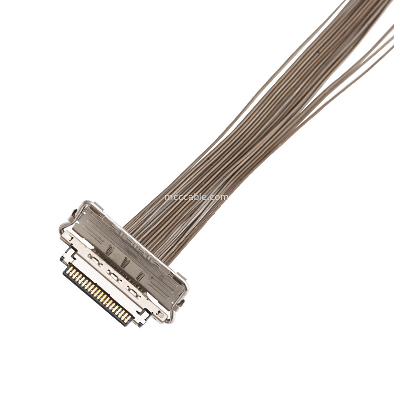 0.4mm Pitch LVDS EDP Cable  20679-20p konektor layar Micro Coaxial lvds