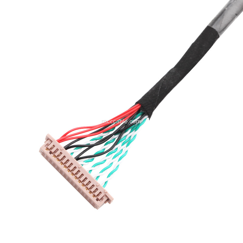 30 Pin LVDS Cable Assembly WL1258h-20P TO  DF13-2 konektor display lvds