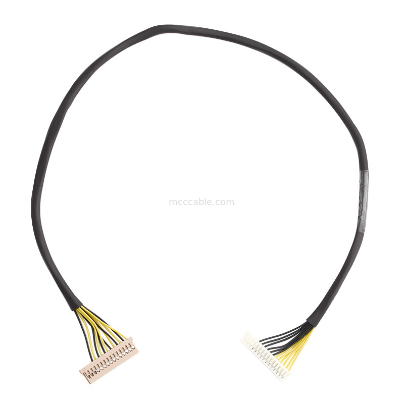 Panjang 100mm Wire Harness Cable Wl 1025h-15p Ke Wl 1253h-15p Lvds Cable Assembly