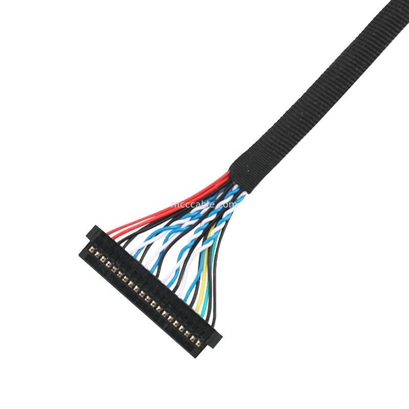 Rakitan kabel LVDS EDP JST PHDR-20V ke JAE FI-S20S kabel konektor lvds