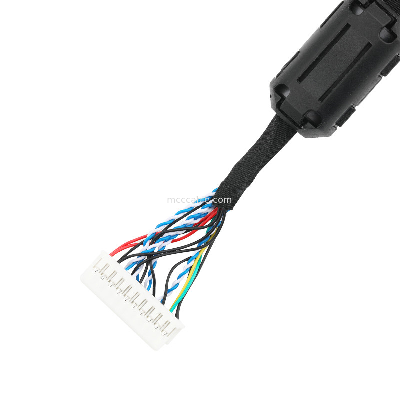 Rakitan kabel LVDS EDP JST PHDR-20V ke JAE FI-S20S kabel konektor lvds