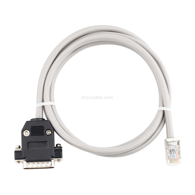 Panel Mount Cable H-DB 26P RJ45 8pin Network Cable Assembly samtec kabel kecepatan tinggi