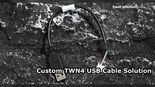 Rakitan Kabel Terlindung USB 2.0 TWN4 Kustom 20cm